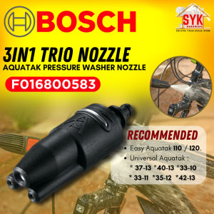 SYK BOSCH F016800583 3In1 Trio Nozzle High Pressure Washer Cleaner Aquatak Easy Universal Nozzle Water Jet Accessories