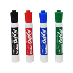 4pcs Each Color sharpie EXPO Low-Odor Dry Erase Markers oil white board writing markers Chisel Tip