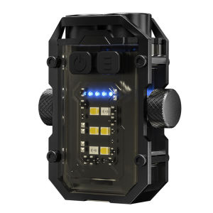 AE Double LED Keychain light multifunctional magnetic flashlight cob Side light outdoor work light high-brightness warning light