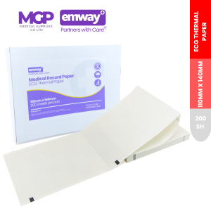 110mm x 140mm - 143sheets - ECG Paper - Z Fold Pad (GE MAC NIHON KOHDEN CARDIOFAX ETC)