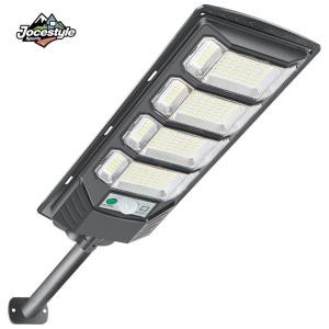 Solar Powered Patio Wall Light IP67 Waterproof Motion Sensor 3 Side Flood Light with Remote Control for Garden Yard Path