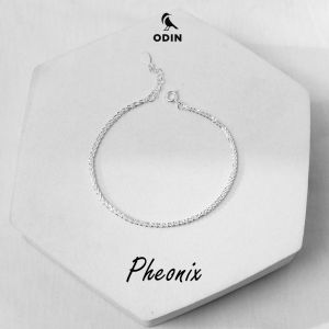 Vòng tay Bạc Nữ ODIN Pheonix - Bạc Italy S925 - Mỏng manh tinh tế - Kèm nấc chỉnh size - Fullbox