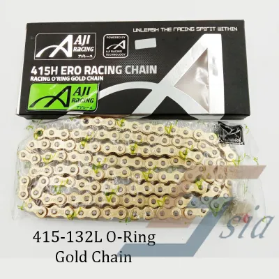 AJI Racing Plain/O-Ring Gold Chain (415H/428H)