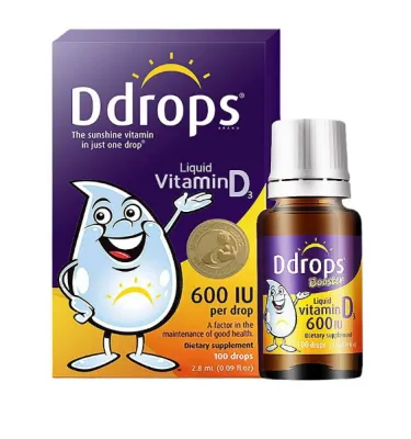 Ddrop American Vitamin Drops D3 Calcium Supplement VD3 Purple bottle for babies over one year old 600IU2.8ml