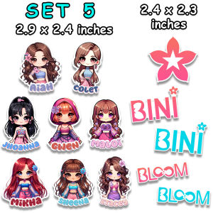 Bini Waterproof Stickers Chibi Edition High Definition Prints