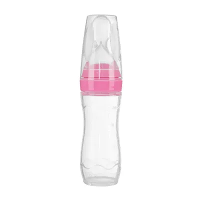 Hamshmoc Soft Silicone Baby Supplementary Spoon Squeeze Multi-Function ChildrenS Supplementary Food Bottle Multi-Function Rice Spoon For Baby Feeder