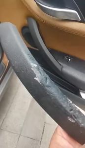 Carbon Fiber 2PCS Set Upgraded Interior Car Door Left Right Pull Handle Outer Cover Trim Replacement For X1 E84 2010-2016