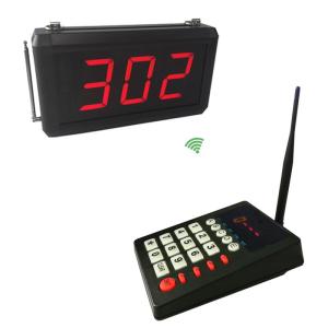 Queue Wireless Calling System with 1 Keypad 1 Displays + Take a Number Ticket Dispenser with 1 Roll 3 Digit Number Ticket…