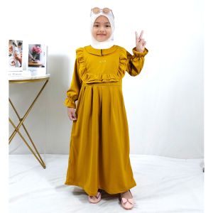 CF Kids Gamis Anak Perempuan Alena Dress Ruffle Polos