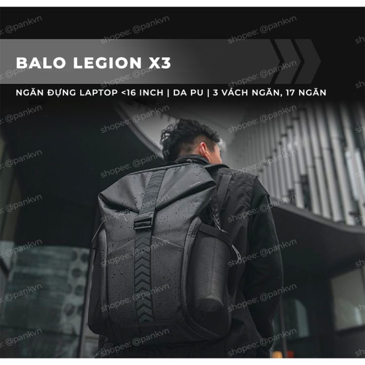 Balo Lenovo Legion X3 | Thiết kế trẻ trung | Chống nước | 3 vách ngăn ...