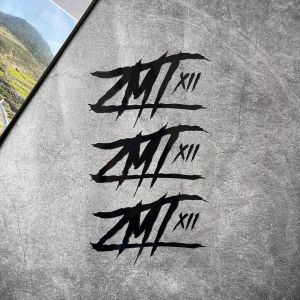 3 Pcs ZMT Sticker Reflective Motorcycle Body Fuel Tank Waterproof Vinyl Decal (11cmx6.8cm)