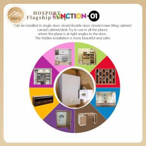 【HRFS】 T3 Invisible RFID Free Hole Sensor Cabinet Lock Wardrobe Shoe Drawer Door Lock