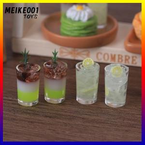 MEIKE001 ของเล่นเครื่องดื่มน้ำแข็งขนาดเล็ก2ชิ้น ถุงเครื่องประดับภูมิทัศน์ไมโครอุปกรณ์ของเล่นบ้านตุ๊กตาของตกแต่งห้องครัวของขวัญสำหรับเด็ก