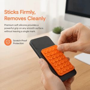 HUNIU Adjustable Foldable Phone Holder Flexible Double Sided Mobile Phone Stand Bendable Freely Multifunctional Suction Cup Stand Travel