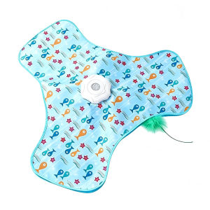 Interactive Cat Toy Hide and Seek Feather Automatic Self Play USB Rechargeable Boredom Relie for Cats Kittens