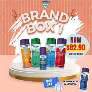 Nikwax x Lazada Brand Box 1 (Set Of Down Wash Down Proof Set Tech WashTX.Direct.WashIn Set Fabric Leather Proof)