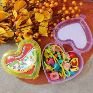 Đồ chơi xâu hạt gỗ 50 Giáo dục mầm non phát triển thông minh cho bé Loại tốt an toàn sức khỏe Trùm Sỉ Gia Thành