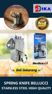 SPRING KNIFE BELLUCCI KUALITAS BAGUS BESAR KUAT TEBAL SUPER BSR SLOT JENDELA GRENDEL KUNCI