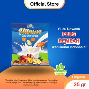 HITAWA SACHET Susu Kambing Etawa Plus Jahe Kunyit Temulawak Solusi Nyeri Tulang Sendi Jantung Kolesterol