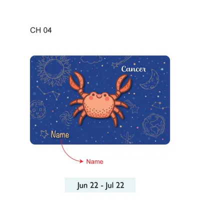 Personalised Ezlink Card Cute Horoscope Style perfect Customisable as gifts