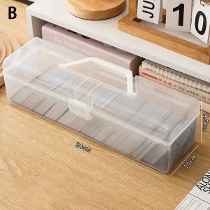 LLCY plastic Photo Storage Case Large capacity Transparent Card Collection Box Durable Holder Box Idol