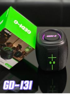 ลำโพงบลูทูธ รุ่น GD-131 มีสายหิ้วพกพาง่าย รองรับ TF USB P.M.P.O 100W เสียงดีเบสแน่น กำลังขับ10W  ลำโพงยอดฮิต ความจุแบตเตอรี่1200mAh