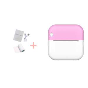 เครื่องพิมพ์ฉลากภาพถ่ายความร้อนแบบพกพา เครื่องพิมพ์ภาพพกพาไร้หมึก เครื่องติดสติกเกอร์ไร้สายขนาดเล็ก แอพมือถือ Bluetooth ไร้สาย