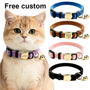 Personalized Cat Collars with Tag Engraved Custom Name and Phone Puppy Collar