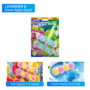 【✅SG Stock】Toilet Bowl Cleaner 5-in-1 Hanging Hyperclean Toilet Rim BlocksFresh Fragrance Up To 8 Weeks