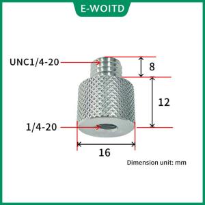 【E-WOITD】 3 8 To 1 4 Male To Female Thread Screw Mount Adapter Tripod Plate Screw Capacitor Mic Shockproof Frame Screws