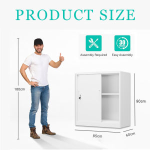 Metal filing cabinet storage box metal cabinet rust-free cabinet Adjustable partition waterproof and insect proof with lock narrow multi-layer