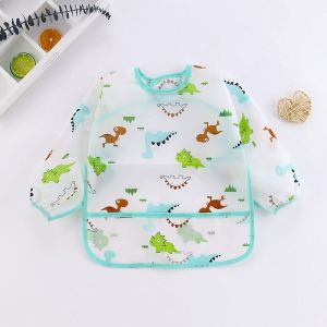QVPYP Feeding Eating Education Paint Long Sleeve DIY Craft Clothes Baby Baking Tool Art Accessory Kids Bib Smock Painting Apron
