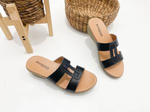 SANDAL WEDGES 3 CM MODEL TERBARU KEKINIAN KULIT SAPI GARUT MODEL Chloe hak 3cm anti slip super nyaman aman dipake daily