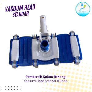 BISA COD Vacuum Head Standar /Vakum Kolam Renang 8 roda tanpa sikat