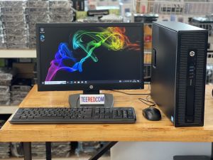 คอมชุดUSED HP Prodesk 600 G1 Pro SFF Core i5-4570 3.2GHz-TURBO 3.6 GHZ พร้อมจอ19" + เม้าส์คีบอร์ด PRELOVED