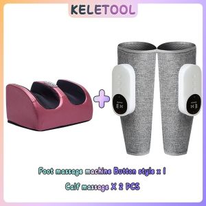 Electric Foot and Leg Massager Machine with Heating & Wireless Remote Control - Deep Kneading Shiatsu for Acupoints Muscle Pain Relief Home Use Gift