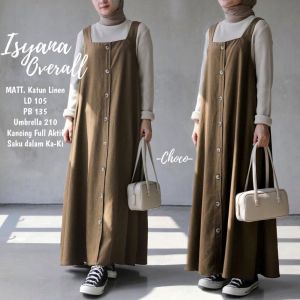 Estusae : Isyana Overall / Dress Overall Jumpsuit Katun Linen