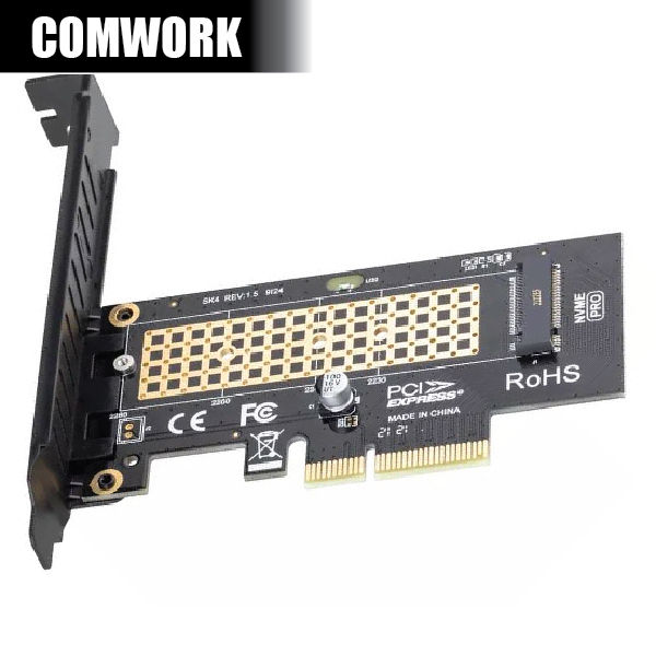 การ์ดแปลง JEYI PCIe X4 to NVMe Gen4 Gen3 ADAPTER M2