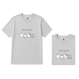 Mens Have a Nice Day Cat Graphic Quick Dry Crew Neck Sports T Shirt S to 4XL OM286
