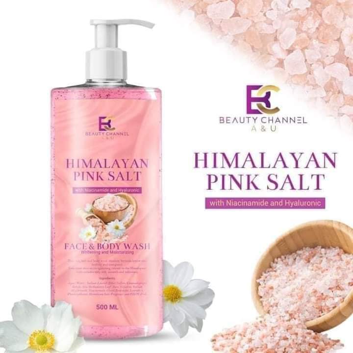 Himalayan Pink Salt with Niacinamide and Hyaluronic Face Body