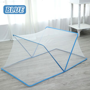 King size 1.9m 1.3m Foldable Pop Up Mosquito Net Bed Canopy Tent Fine Holes Anti Mosquito Bites Easy to Install