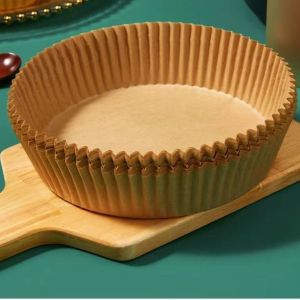 100Pcs Air Fryer Disposable Paper Non-Stick Round Air-Fryer Paper Liners Paper Kitchen Accessories
