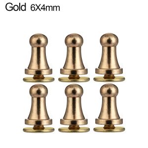10pcs Garment Rivets Monk Head Screws Leather Craft Belt Wallet Solid Brass Nail Rivets Screws Bags Accessories Tacks Clothes