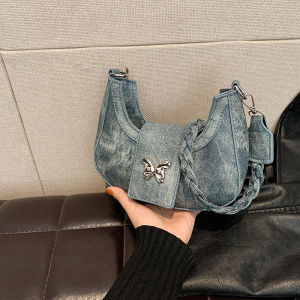 Autumn/Winter Popular New Style Niche Design Womens Bag Trendy and Stylish Butterfly Bag with High-End Feel Versatile Single Shoulder/Underarm Bag