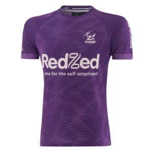 20242025   Jersi ragbi Melbourne STORM Pakaian latihan Australia storm ragbi baju t-shirt vest