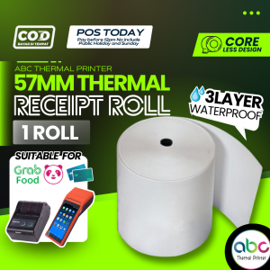 ( 1 Roll 57mm ) 57×40mm Thermal Paper Thermal Receipt Paper Roll