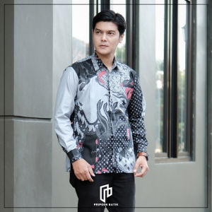 Baju Batik  Pria Lengan Panjang  - Kemeja Batik PREMIUM Halus Adem
