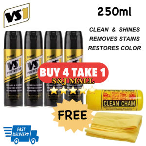4Pcs VS1 Set Original Protector (250ml) + Clean Cham Car Motorcycle Wash Towel Magic Chamois synthetic