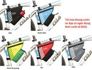 Túi Treo Khung Sườn Xe Đạp Túi Tam Giác B-SOUL Có Ngăn Đựng Bình Nước (HÀNG CHÍNH HÃNG)