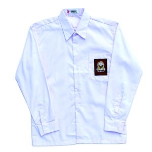 Baju Seragam Sekolah SMA Putih Lengan Panjang Bahan Famatex Tebal Berkualitas
